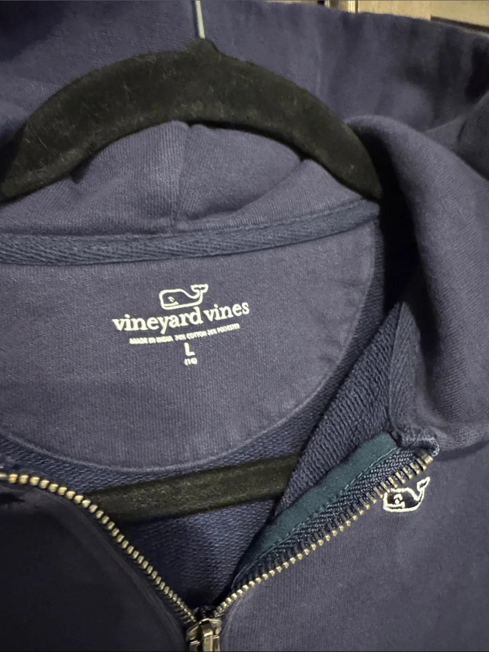 Vineyard Vines Kids Navy Full-Zip Hoodie